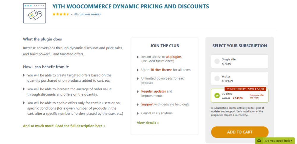 YITH WooCommerce Dynamic Pricing and Discounts Premium