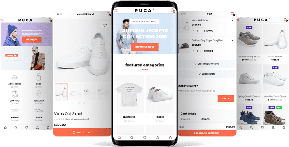 Puca – Optimized Mobile WooCommerce Theme