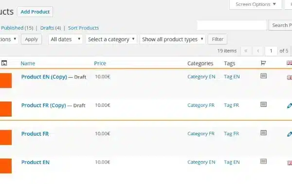 Polylang for WooCommerce