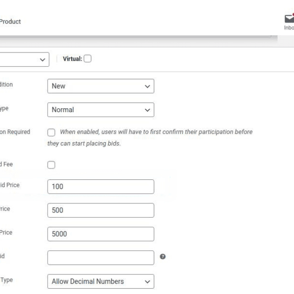 Auctions for WooCommerce