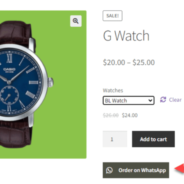 Order on WhatsApp for WooCommerce