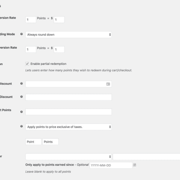 WooCommerce Points and Rewards