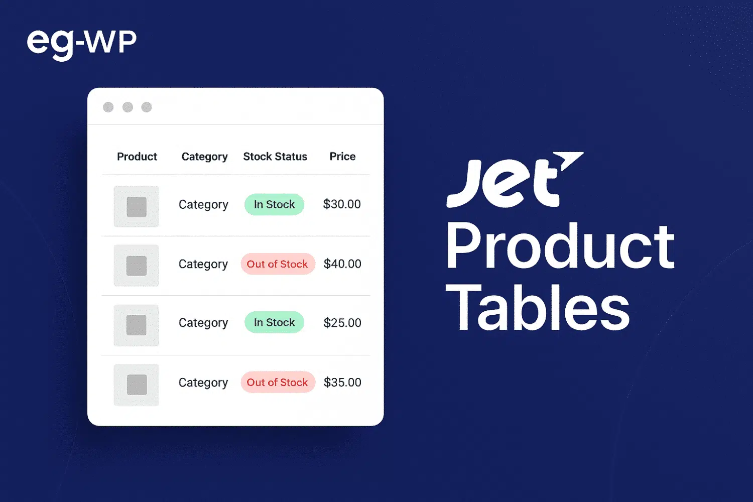 JetProductTables