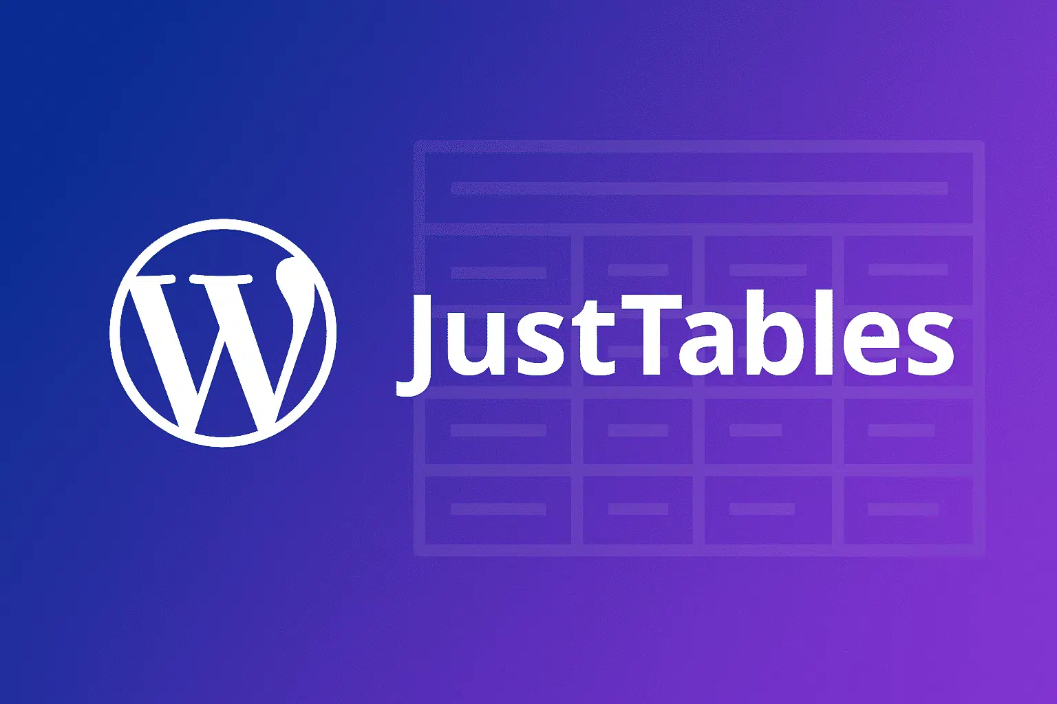 JustTables