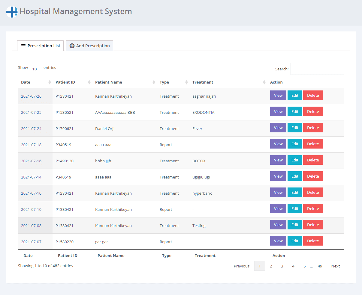 Hospital Management System