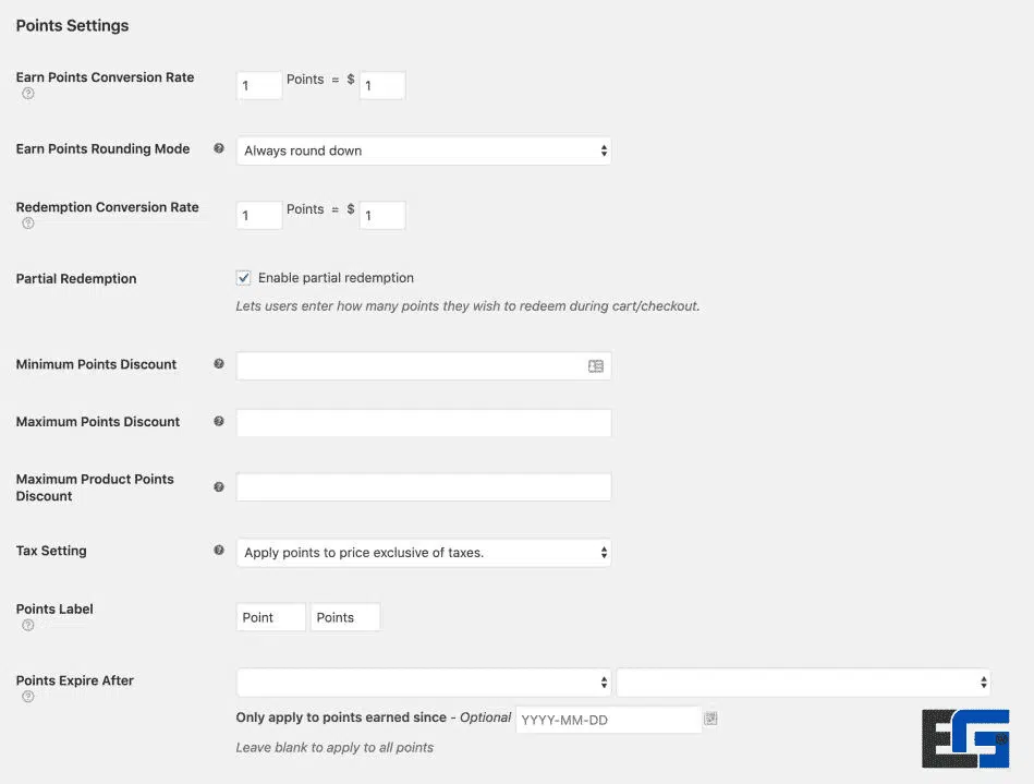 WooCommerce Points and Rewards