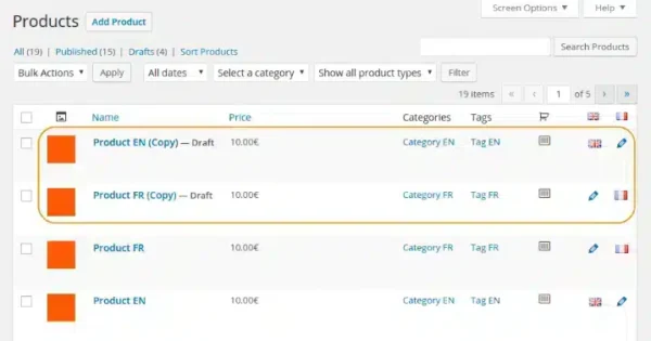 Polylang for WooCommerce
