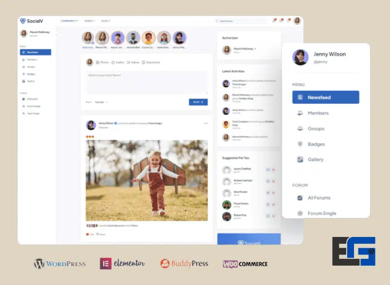 SocialV – Social Network and Community BuddyPress Theme Image 2