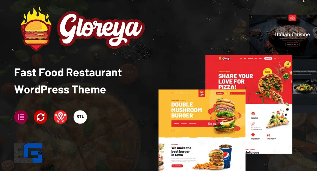 Gloreya Food Ordering & Delivery Restaurant Theme Image 2