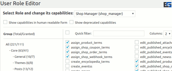 User Role Editor Pro