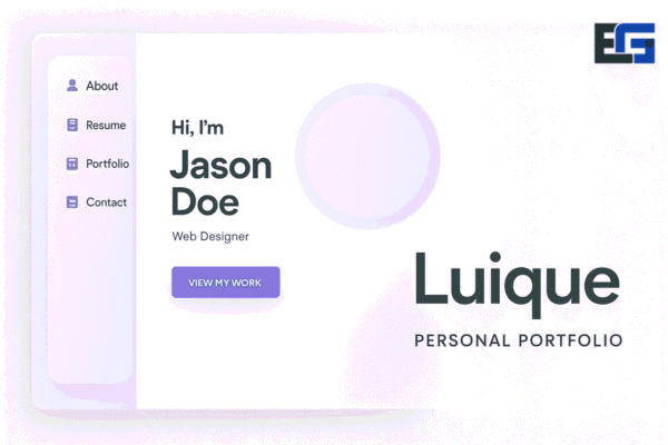 Luique – personal portfolio 600x400