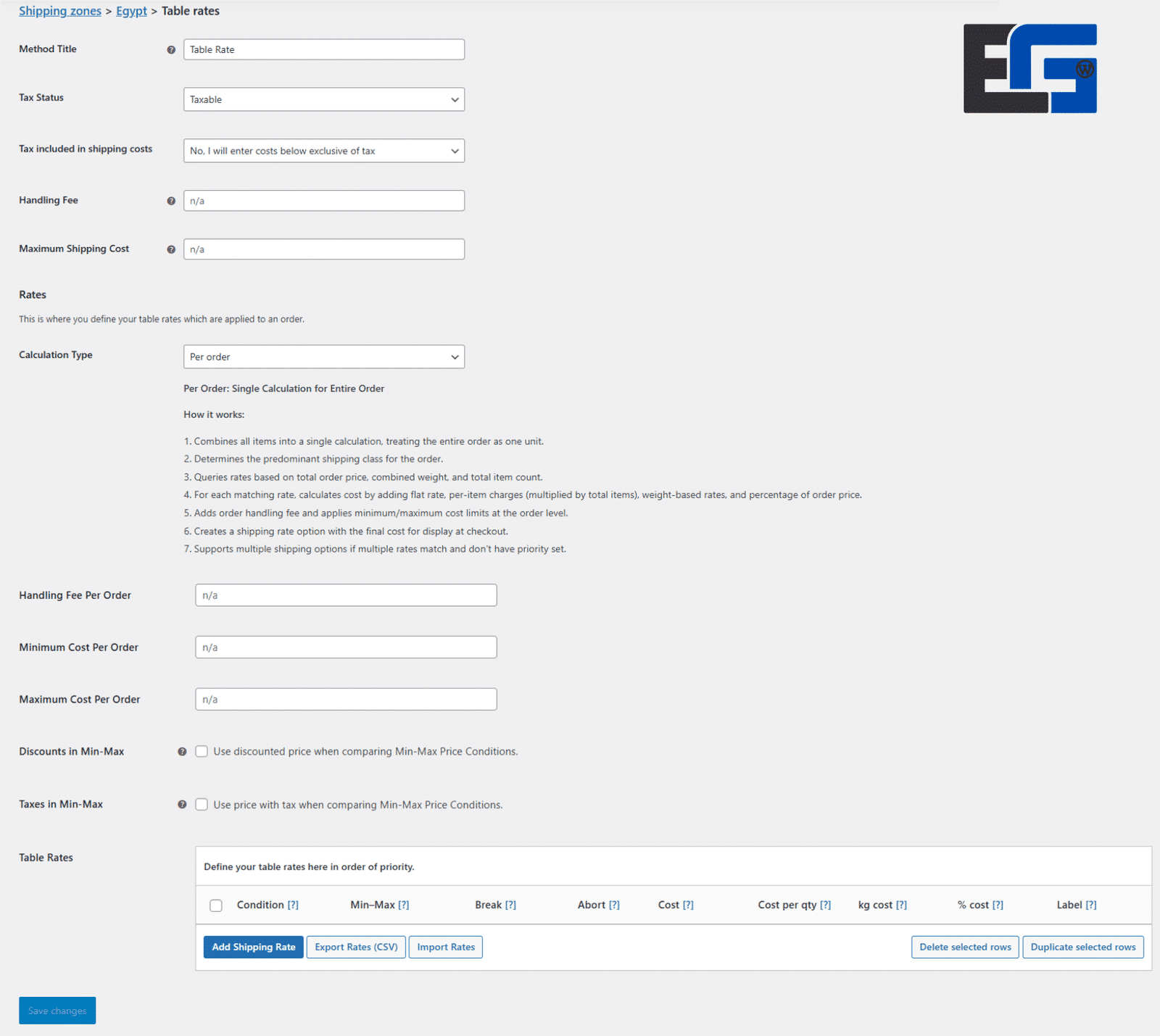 Table Rate Shipping for WooCommerce الصورة 2