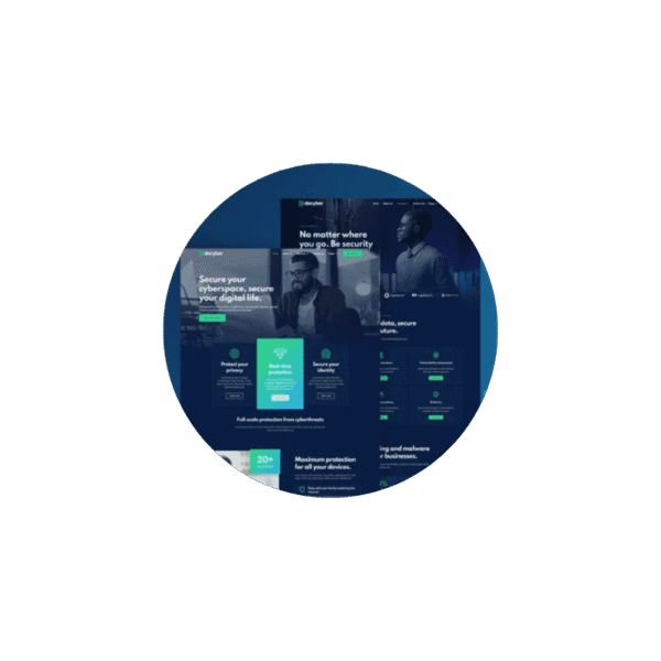 Reactive – Cyber security services elementor template kit