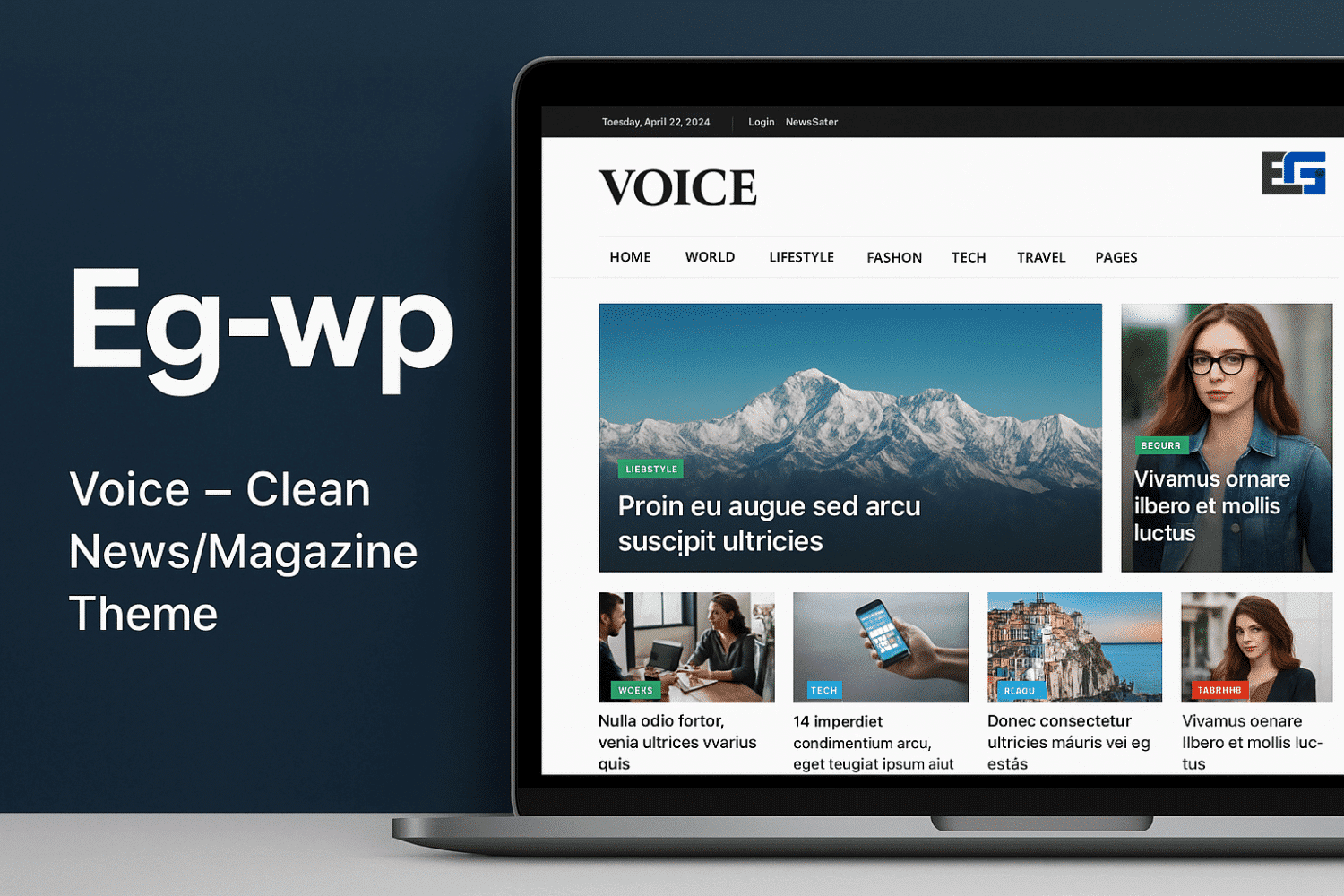 Voice – clean news magazine theme