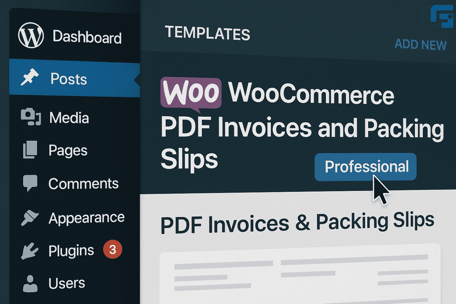 Woocommerce pdf invoices and packing slips professional 1