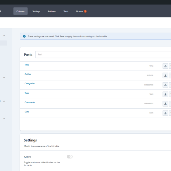 Admin Columns Pro