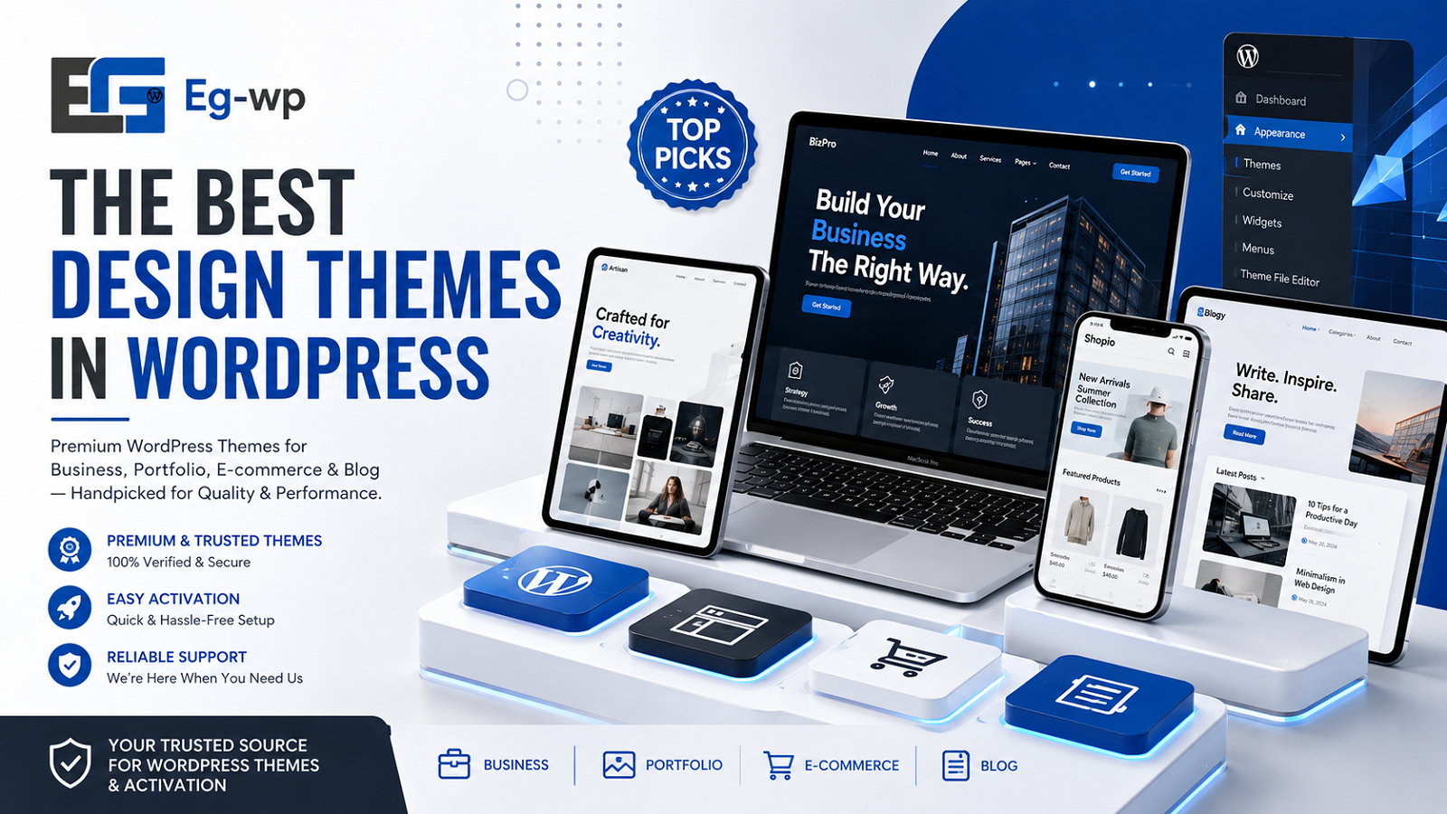 The Best Design Themes in WordPress