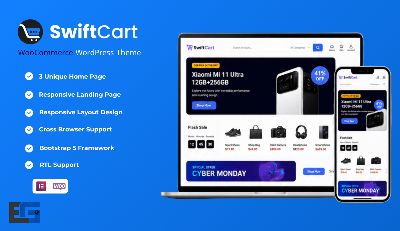 SwiftCart Multipurpose WooCommerce WordPress Theme