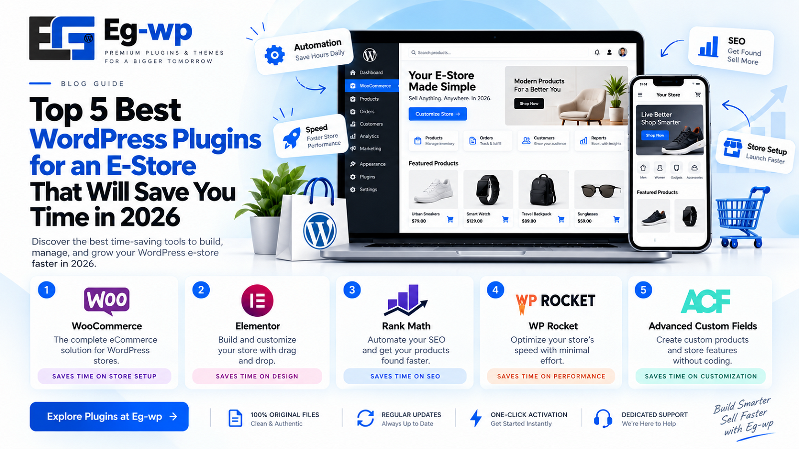 Top 5 Best WordPress Plugins for an E-Store That Will Save You Time in 2026