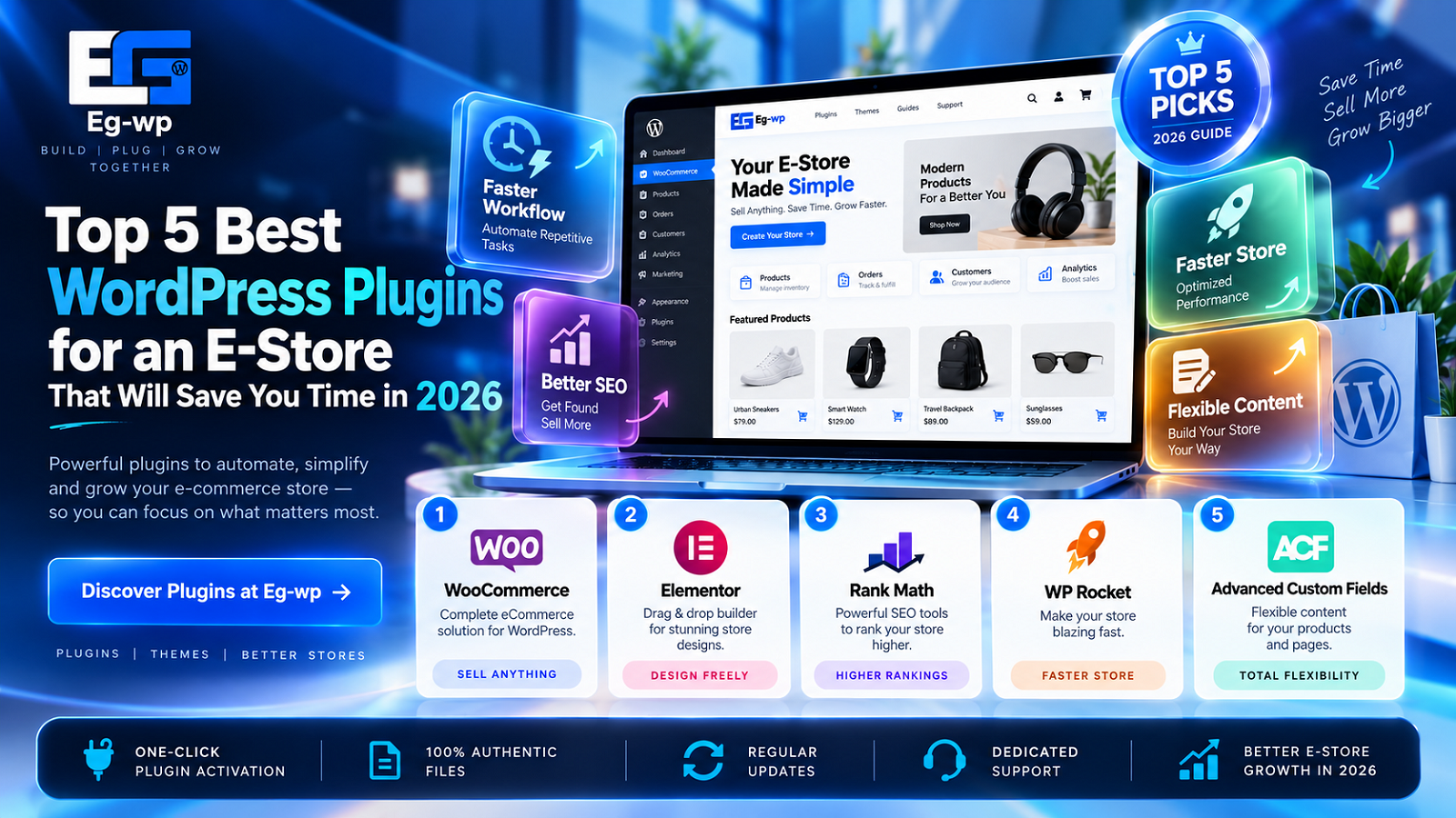 Top 5 Best WordPress Plugins for an E-Store That Will Save You Time in 2026